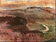 Edgar Degas Landscape with Hills painting